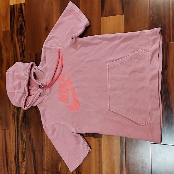 Nike Shirts Nike French Terry Short Sleeve Hoodie Poshmark